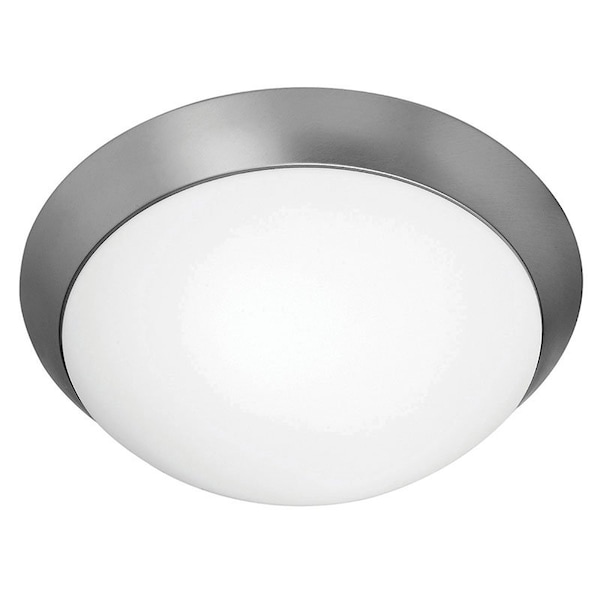 Access Lighting Cobalt, LED Flush Mount, Brushed Steel Finish, Opal Glass 20626LEDDLP-BS/OPL - main